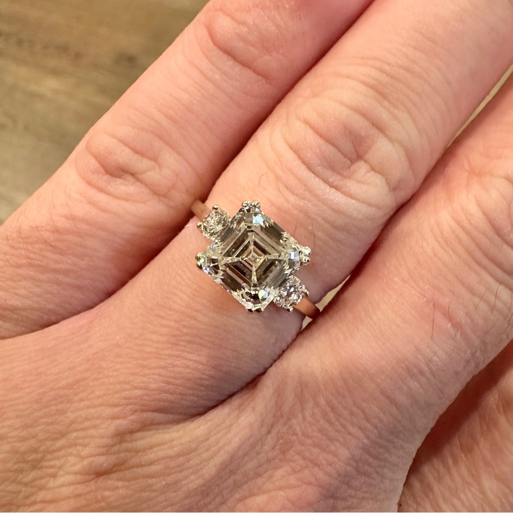14K Yellow Gold Lab Grown Diamond Engagement Ring